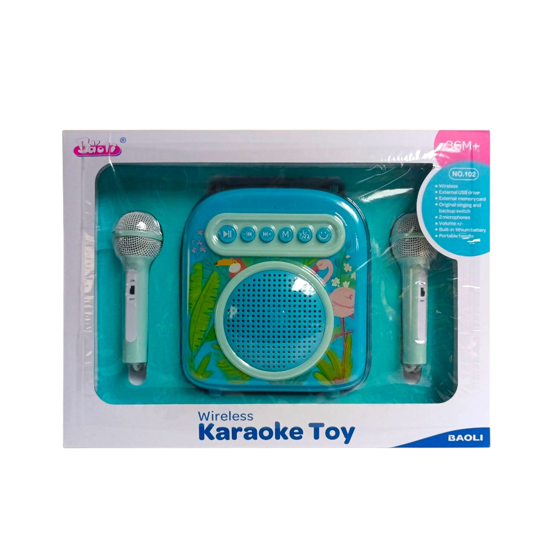 Elektromos karaoke készlet két mikrofonnal USB csatlakozóval