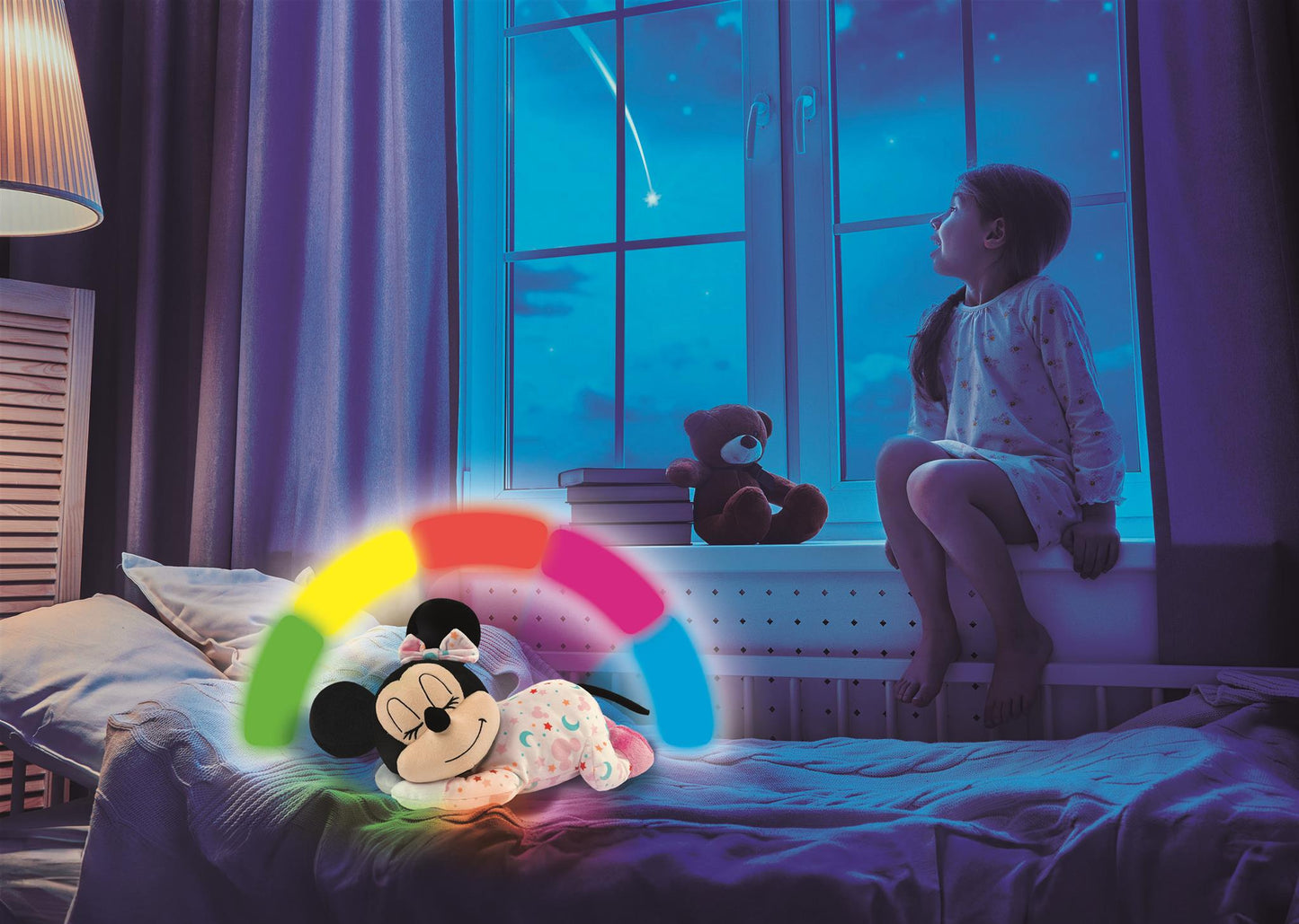 Clementoni elektromos zenélő plüss Minnie egér elalvást segítő bébi játék – kép 12
