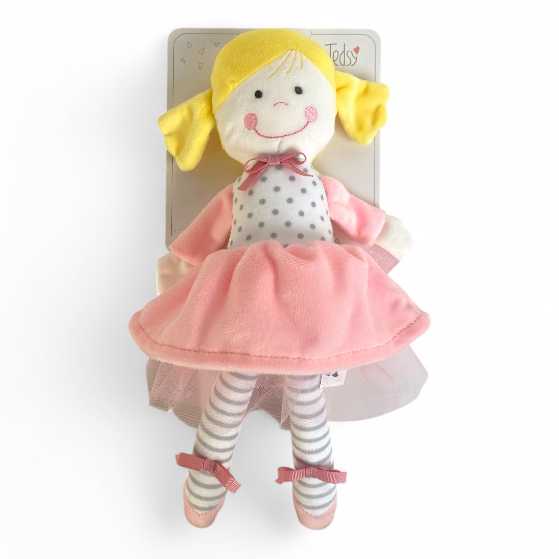 Balerina rongybaba velúr anyagból 33 cm – kép 4