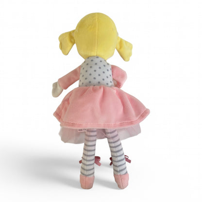 Balerina rongybaba velúr anyagból 33 cm – kép 3