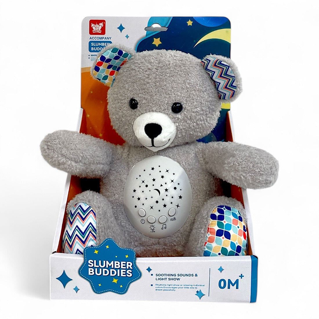 Elektromos plüss maci projektor hanggal és fénnyel