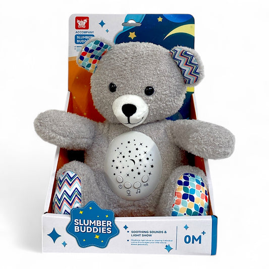 Elektromos plüss maci projektor hanggal és fénnyel