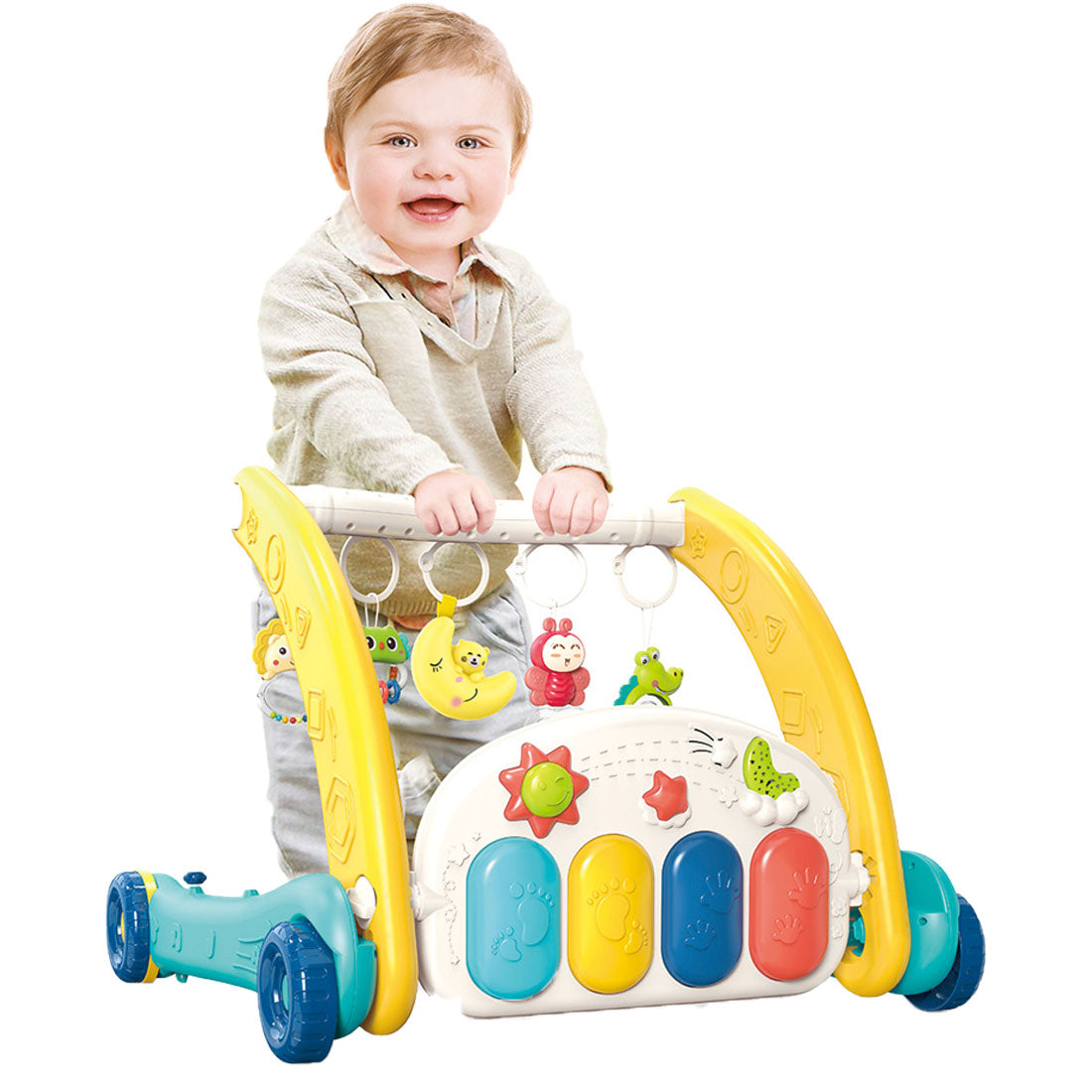 Elektromos járássegítő taposó zongorával 2 az 1-ben – kép 3