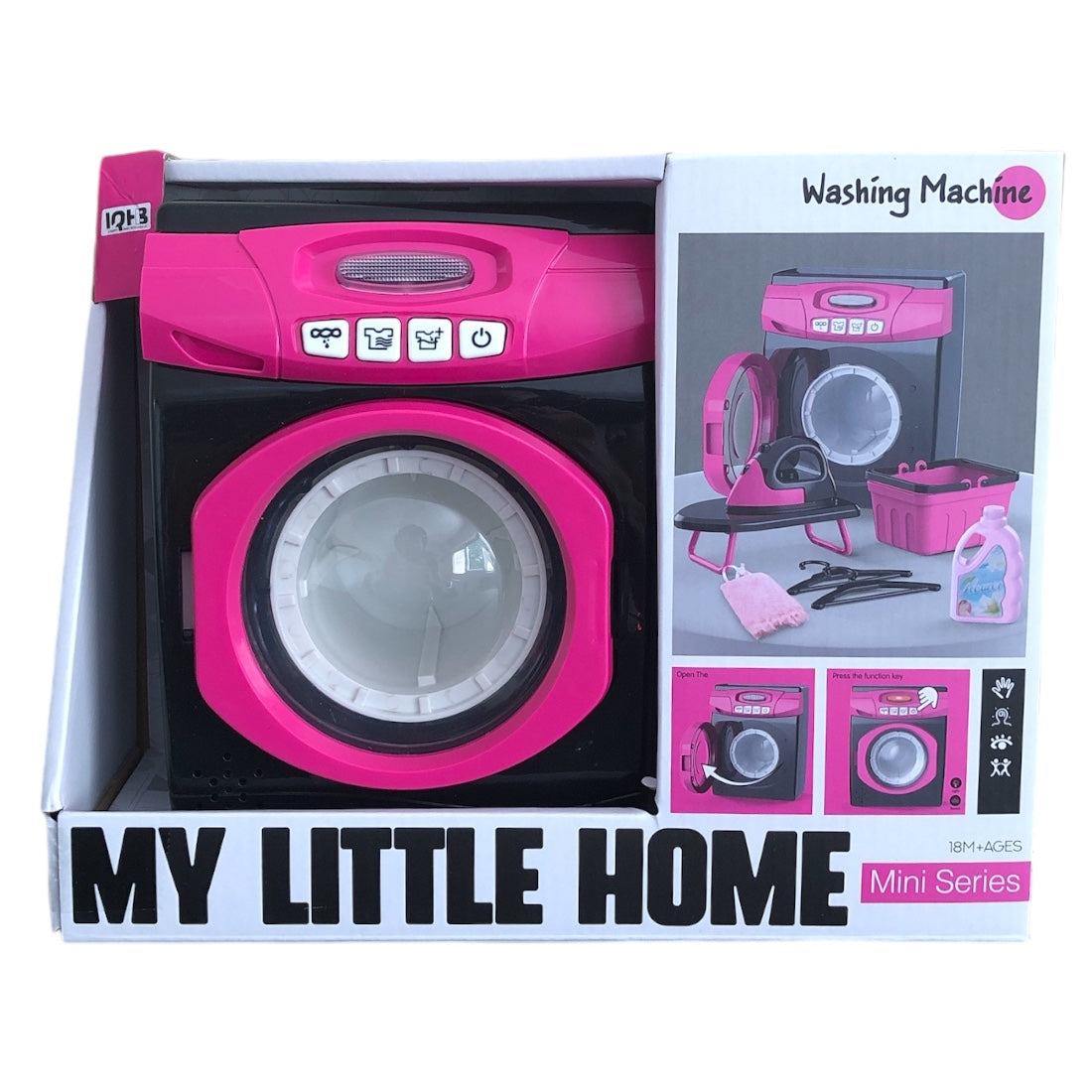 Elektromos játék mosógép készlet vasalóval, hanggal és fénnyel – kép 3