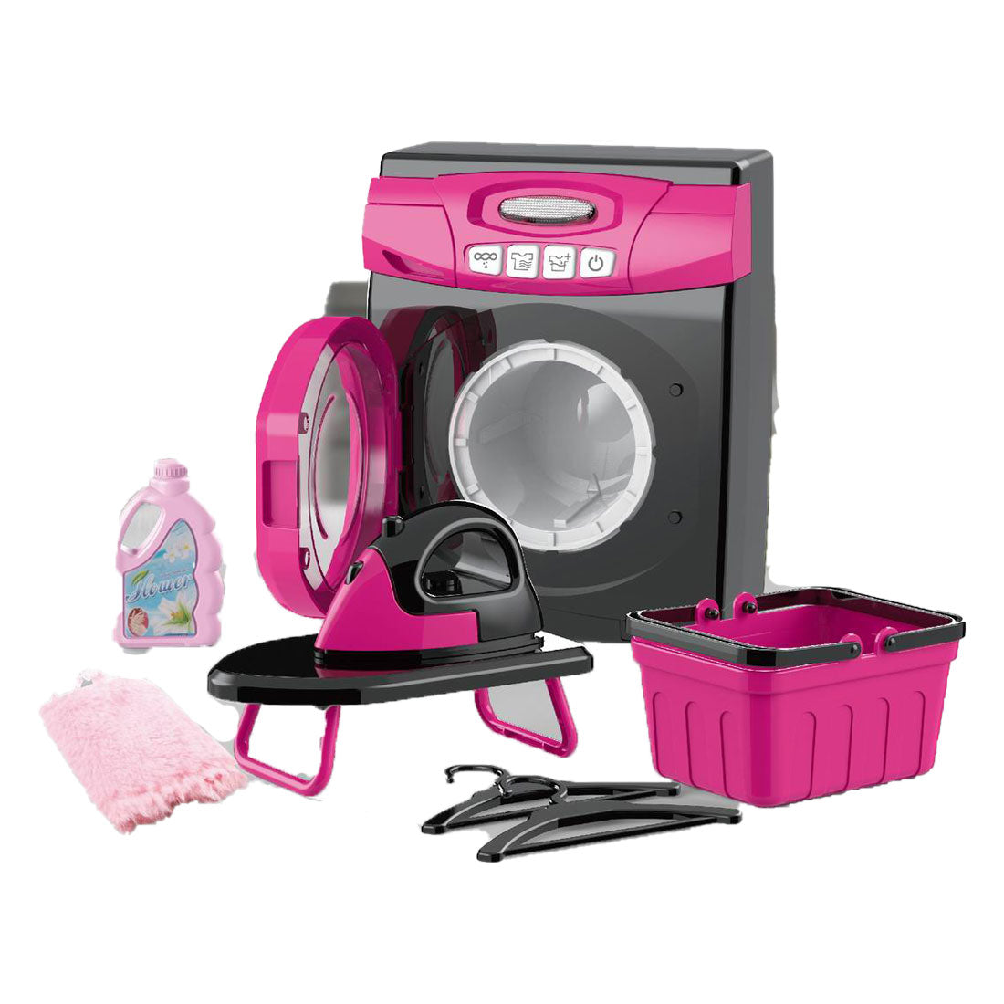 Elektromos játék mosógép készlet vasalóval, hanggal és fénnyel – kép 2