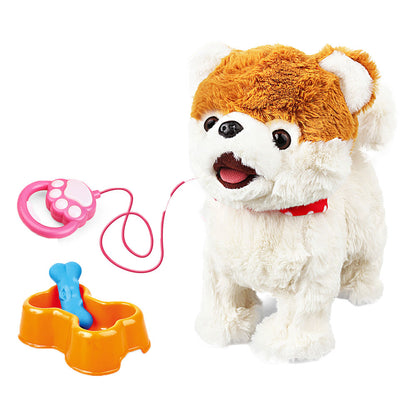 Elektromos plüss kutya készlet pórázzal és kiegészítőkkel – kép 2