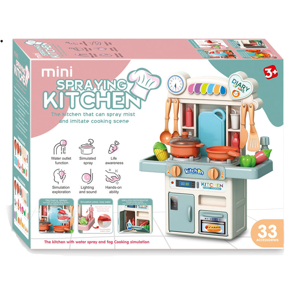 Elektromos konyha készlet hanggal, fénnyel és gőzzel