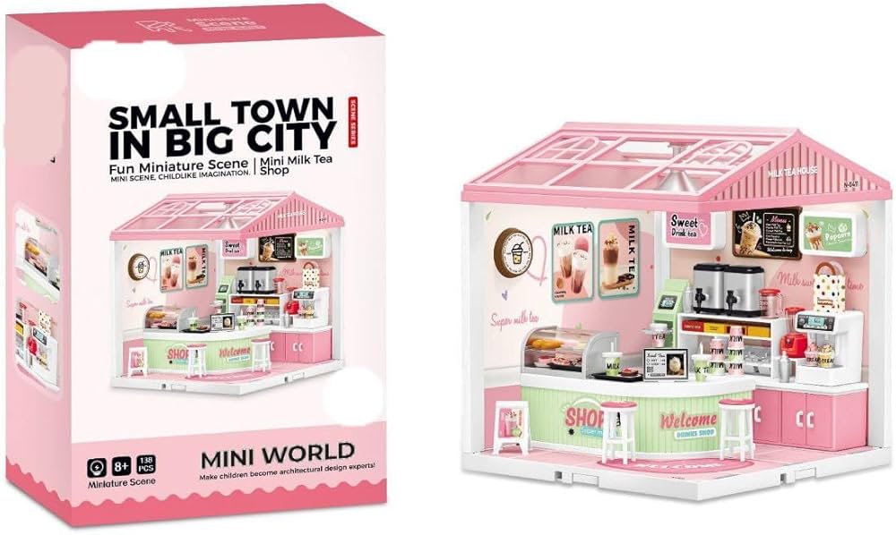 Elektromos babaház cukrászda bútorokkal és kiegészítőkkel – kép 5