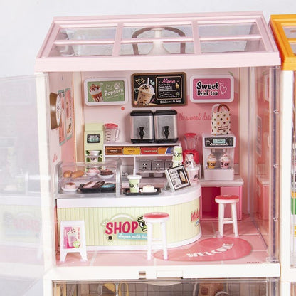 Elektromos babaház cukrászda bútorokkal és kiegészítőkkel – kép 3