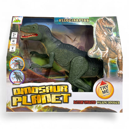 Elektromos dinoszaurusz játék hanggal, fénnyel és forgó fejjel 52 cm – kép 2