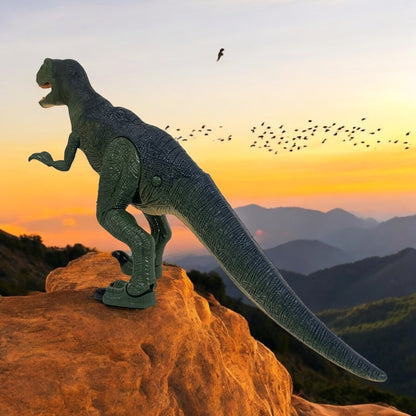 Elektromos dínó játék hanggal és fénnyel, villogó szemmel, forgó fejjel 52 cm – kép 6