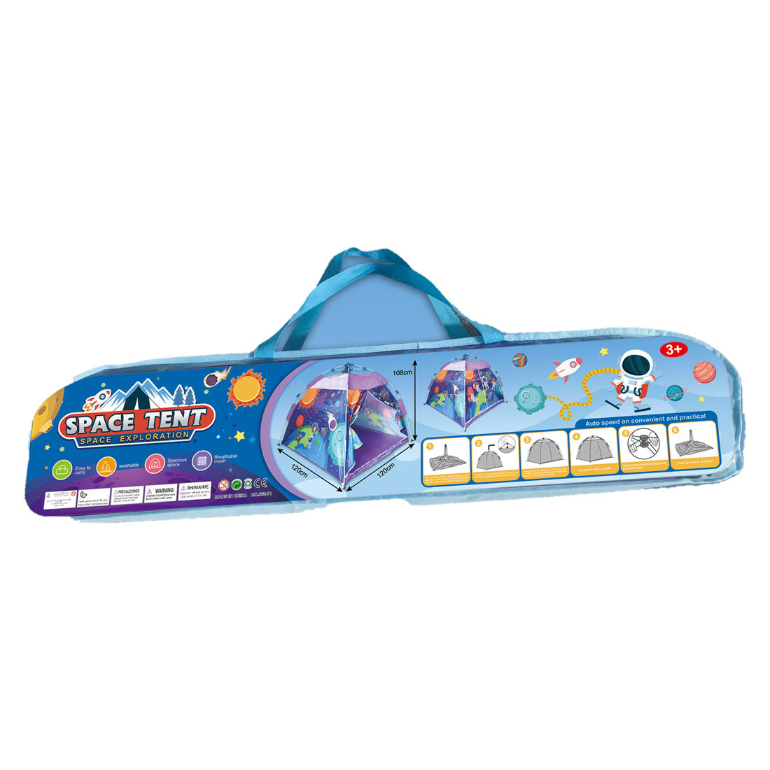 Automata űrhajós játszósátor kuckó 120x120x108 cm