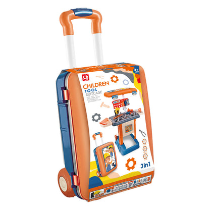 3 az 1-ben óvodai barkácsasztal szerszám készlet bőröndben