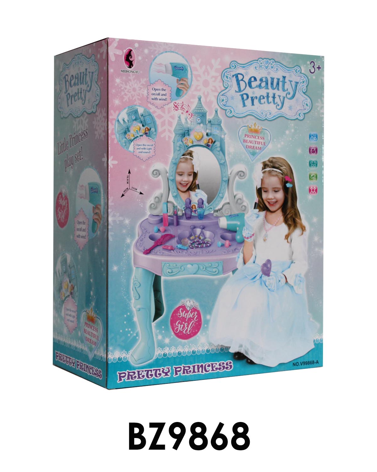 Elektromos óvodai szépségpult hanggal és fénnyel