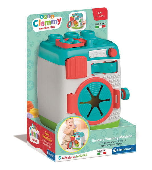 Clemmy puha építőkocka mosógép formafelismerő készlet
