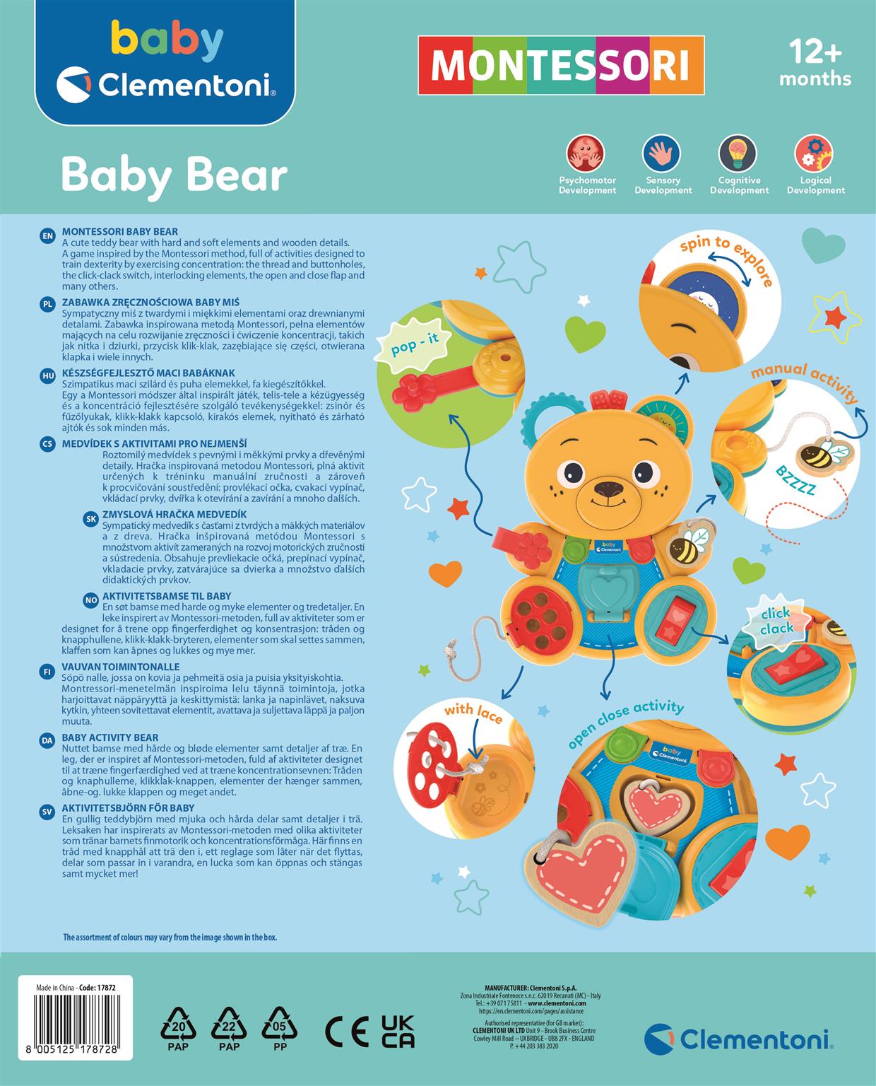 Clementoni Bébi activity maci fejlesztő játék – kép 2