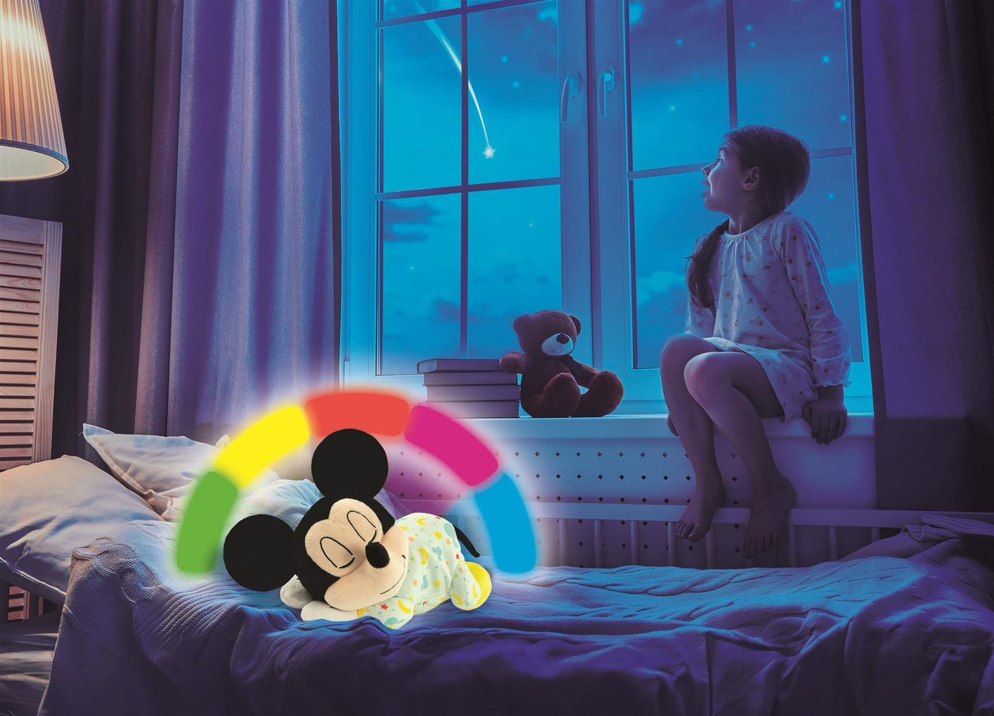 Clementoni elektromos zenélő plüss Mickey egér elalvást segítő bébi játék – kép 5