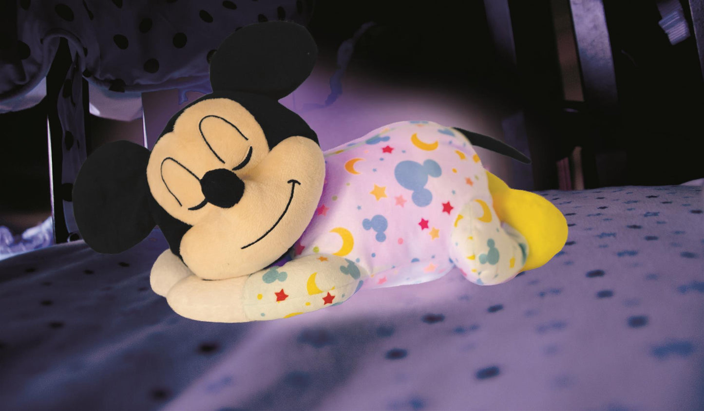 Clementoni elektromos zenélő plüss Mickey egér elalvást segítő bébi játék – kép 6