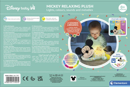 Clementoni elektromos zenélő plüss Mickey egér elalvást segítő bébi játék – kép 7