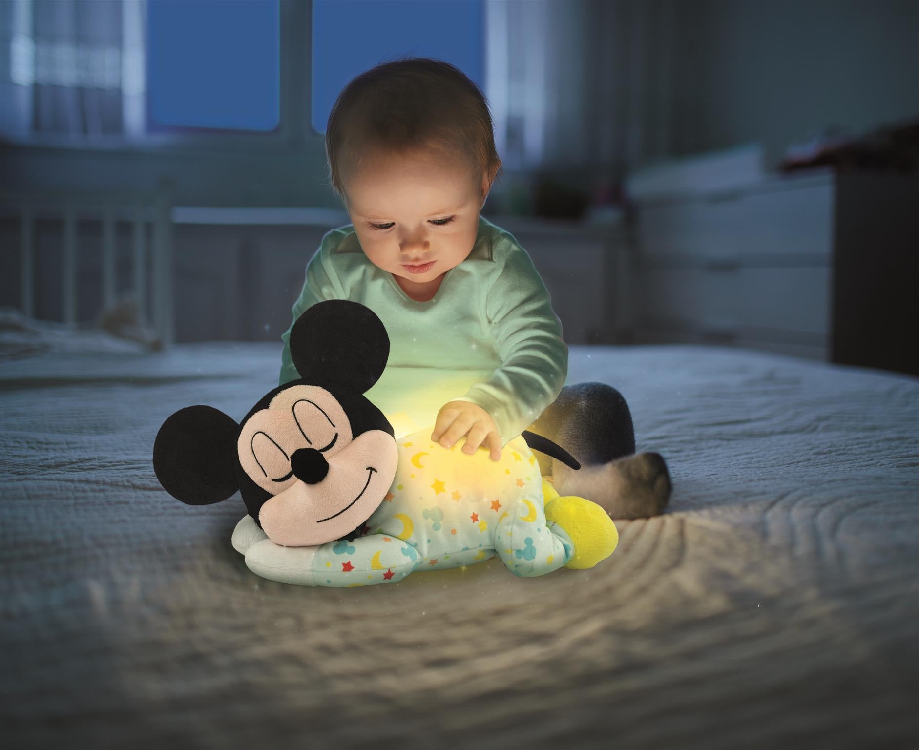 Clementoni elektromos zenélő plüss Mickey egér elalvást segítő bébi játék – kép 11