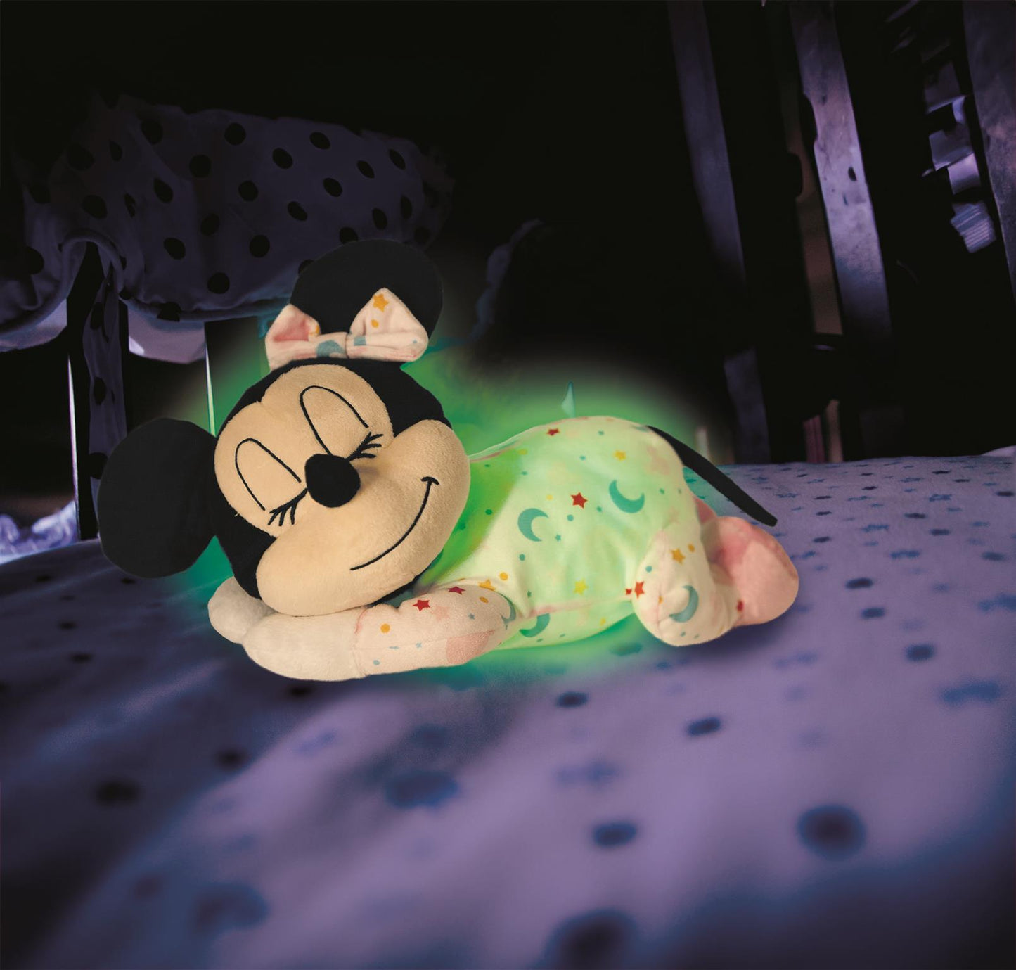 Clementoni elektromos zenélő plüss Minnie egér elalvást segítő bébi játék – kép 10