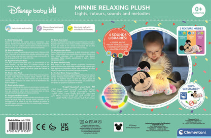 Clementoni elektromos zenélő plüss Minnie egér elalvást segítő bébi játék – kép 11