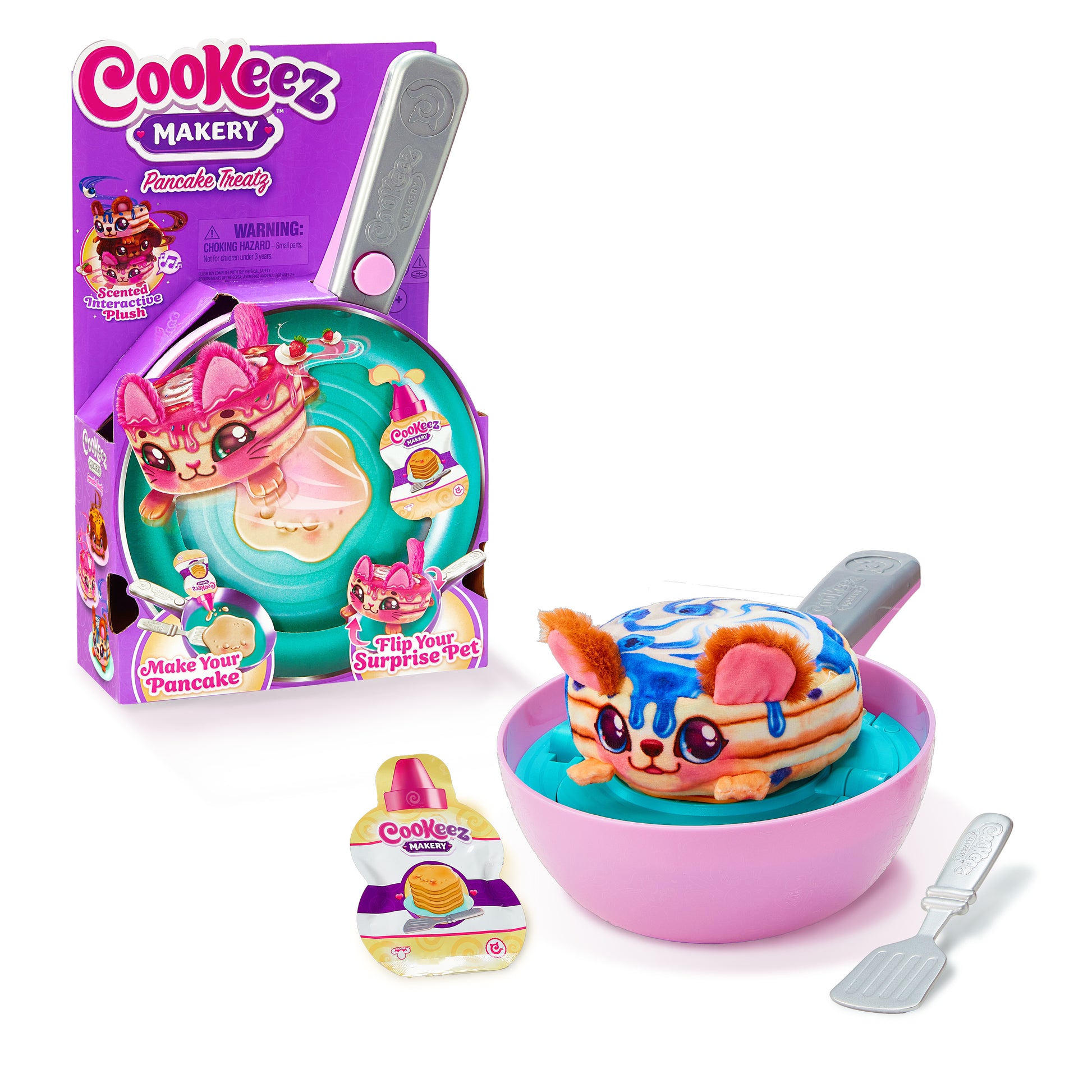 Moose Cookeez Elektromos Illatos Plüss Palacsintasütő Készlet