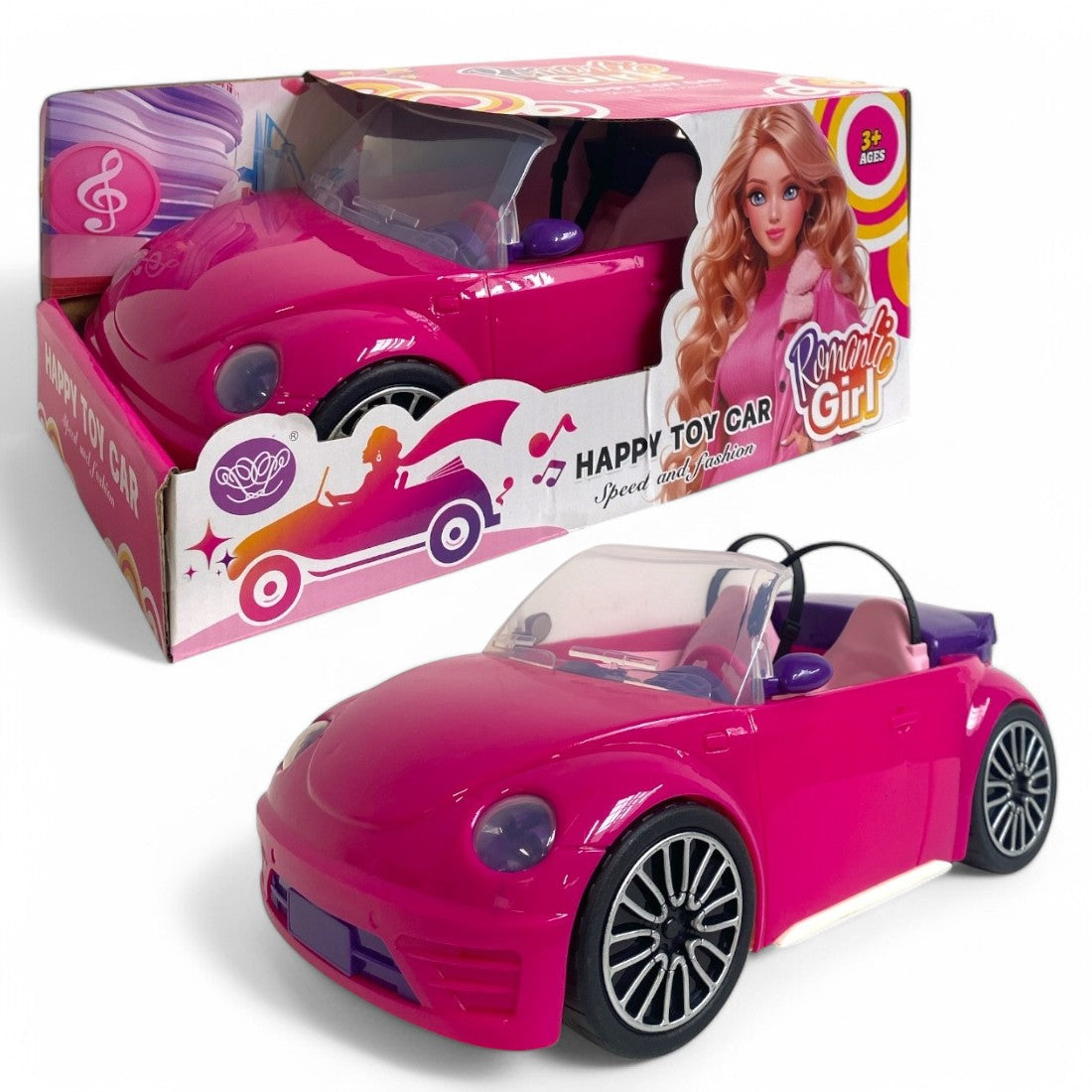 Barbie babához való játékautó