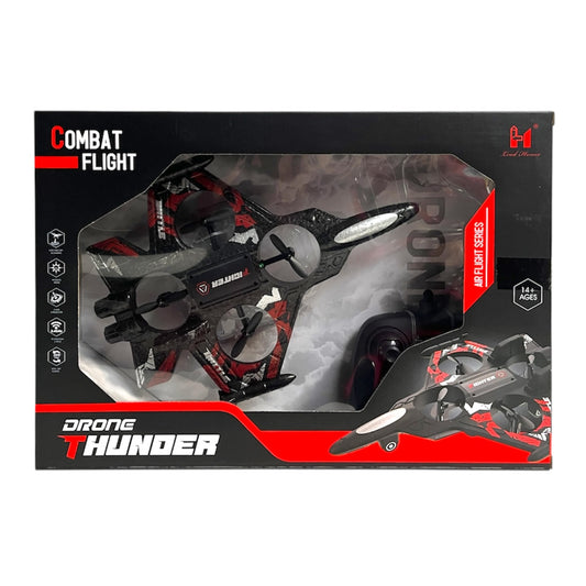 Elektromos R/C vadászrepülő drón villogóval, USB töltős