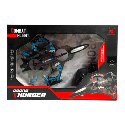 Elektromos R/C vadászrepülő drón villogóval, USB töltős – kép 2