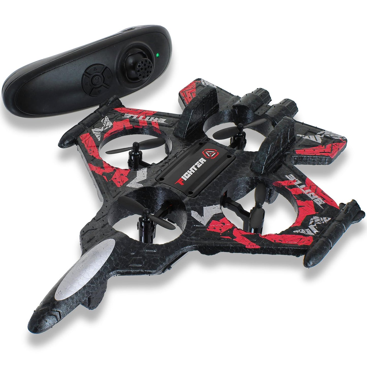 Elektromos R/C vadászrepülő drón villogóval, USB töltős – kép 5