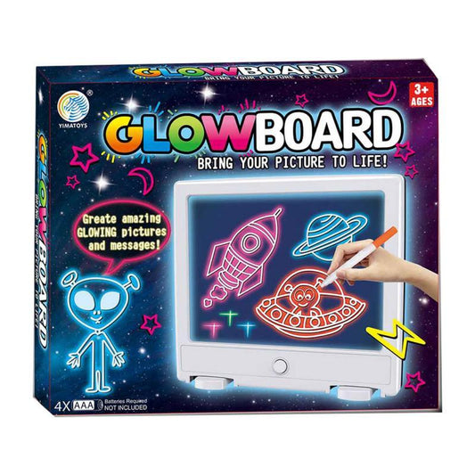 Elektromos villogó 3D rajzoló tábla készlet 6 tollal és kiegészítőkkel