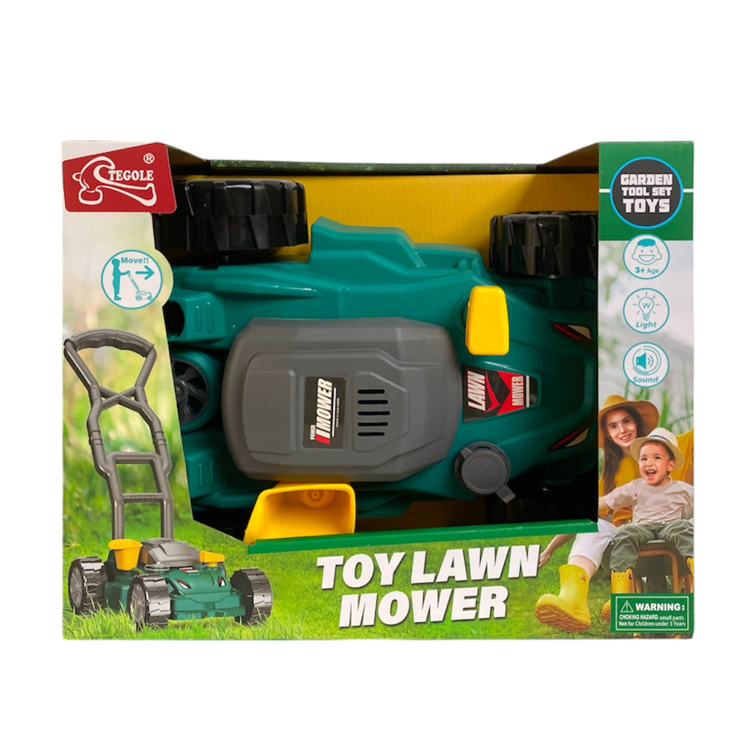 Elektromos fűnyíró játék hanggal és fénnyel