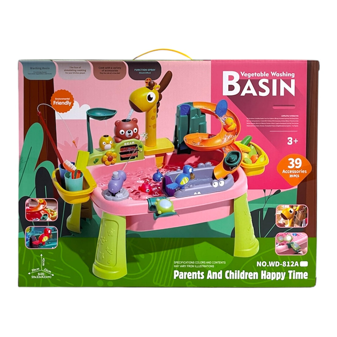 Elektromos vízimóka asztal mosogatóval készlet