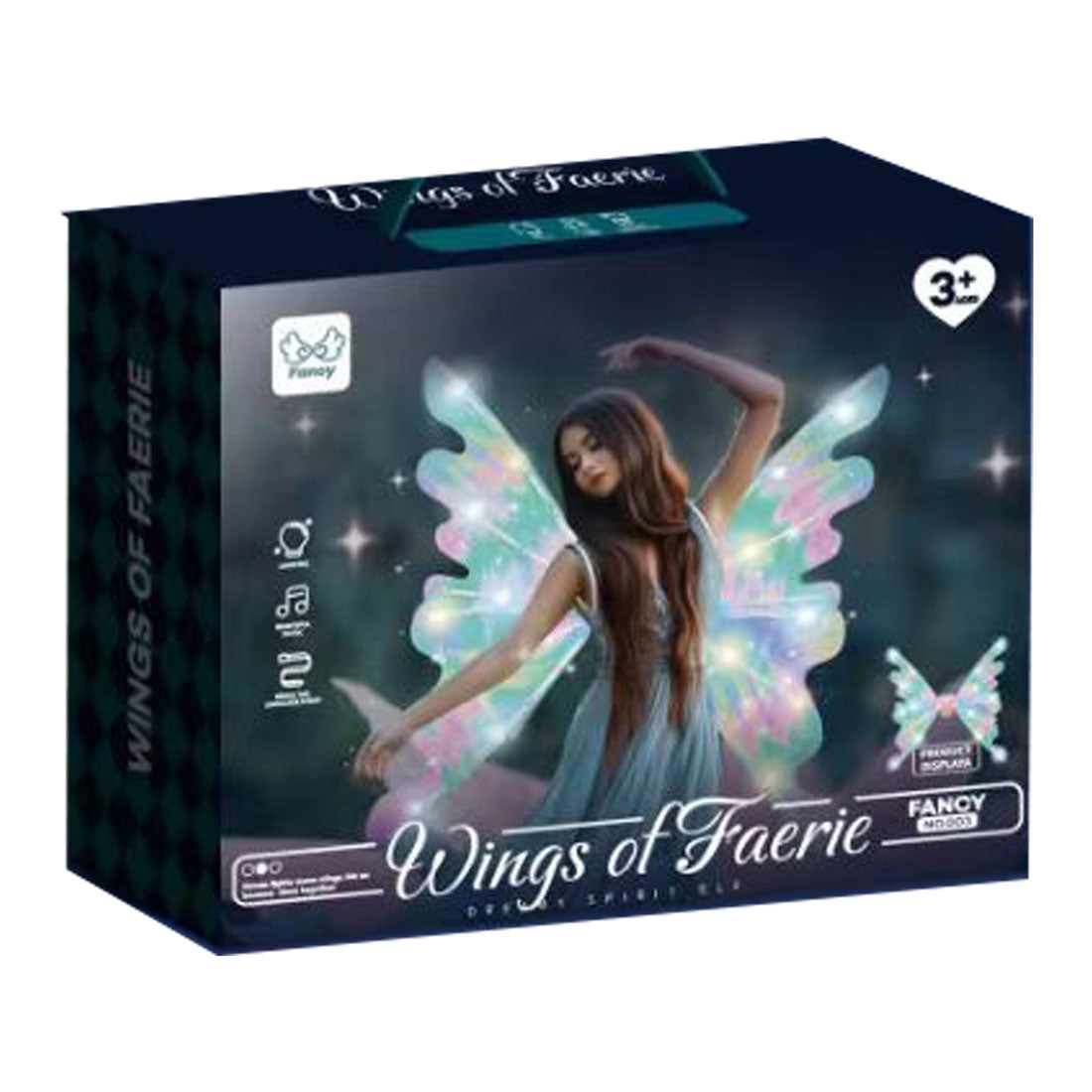 Elektromos tündérszárny jelmez zenével és fénnyel