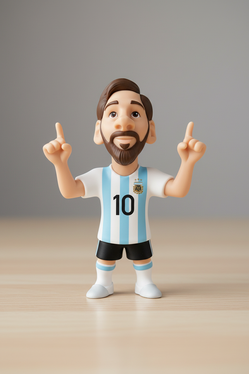 Minix Messi figura – doboz nélkül, előlnézet