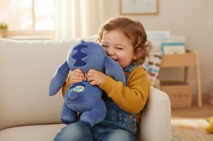 Stitch plüss – gyerek használat közben